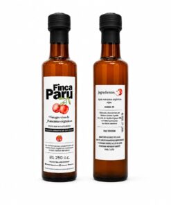 VINAGRE VIVO DE MANZANAS ORGÁNICAS "Finca Paru"